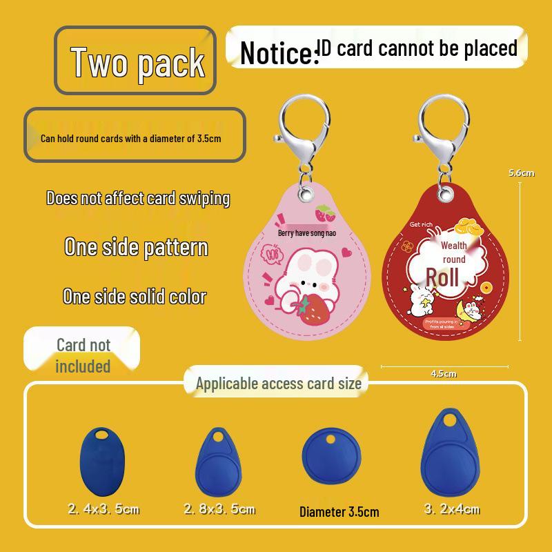

Water Drop NFC Access Card Holder: Induction Elevator Community Key Protective Cover
