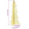 Christmas Tree with 100 LEDs Warm White 120 Cm PET