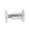 100 Sets Rivet and Screw M2.5 Stainless Steel Flat Round Hd Rivet Studs for Clothing Decoration Lther Crafts