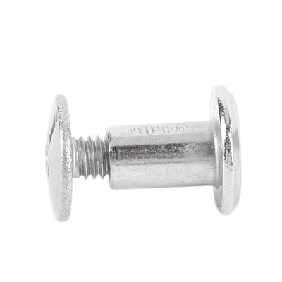100 Sets Rivet and Screw M2.5 Stainless Steel Flat Round Head Rivet Studs for Clothing Decoration Leather Crafts