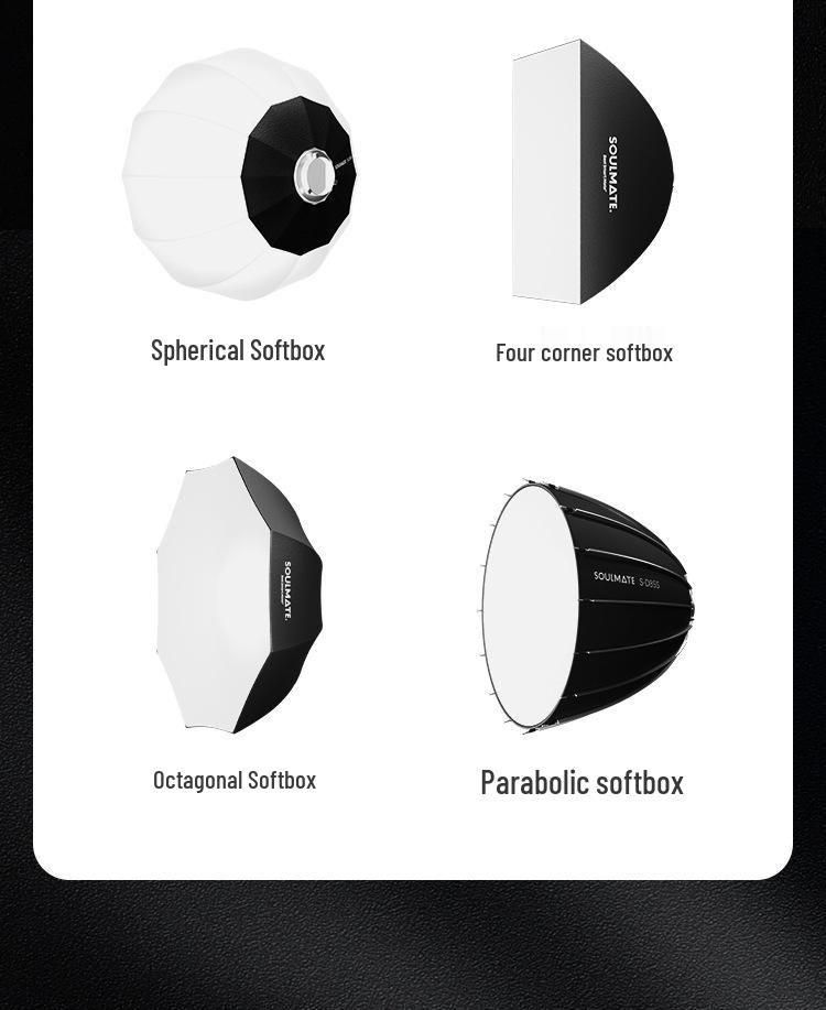 Soulmate N360Bi Professional Spherical Live Broadcast Fill Light for Tender Skin Beauty Streaming