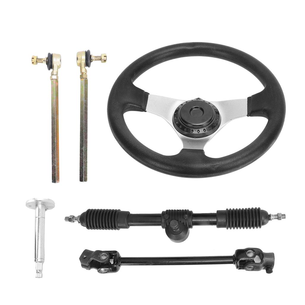 Buy Steering Wheel Tie Rod Rack Go Kart Quad Assembly Set Replacement