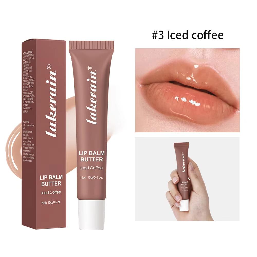 Summer Lip Balm Moisturizing Mirror Lip Gloss Lip Vanilla Mint Iced Coffee Cake Smell Lipstick Transparent Lip Oil Makeup
