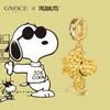 GNOCE Peanuts Woodstock Pave Diamond Pendant Dangle Charm for Women, S925 Sterling Silver, Dangle Charm for Women, Wife, Valentine's Day, Mother's