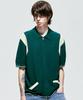 SSY Varsity Summer Half Knit Zip-Up Green