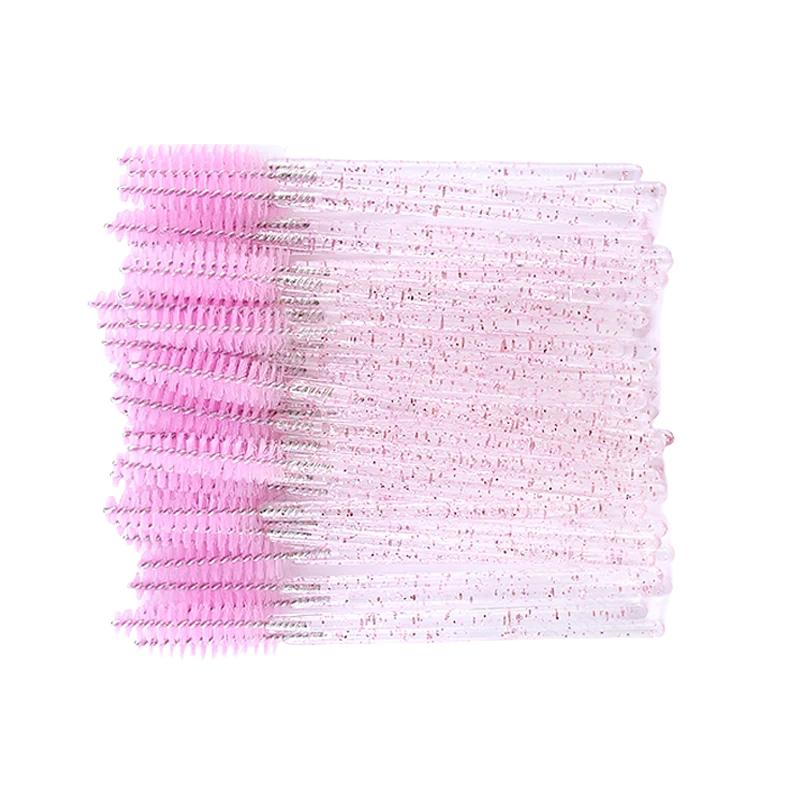 50/100PcsEyelashes Extension Make up Tools Eyelash Brushes Lip Brush Crystal Disposable Makeup Brushes Lipstick ApplicatorWands