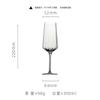 Nordic Transparent Crystal Glass Goblet Gusseted Vertical Design For Red White Wine Champagne Barware