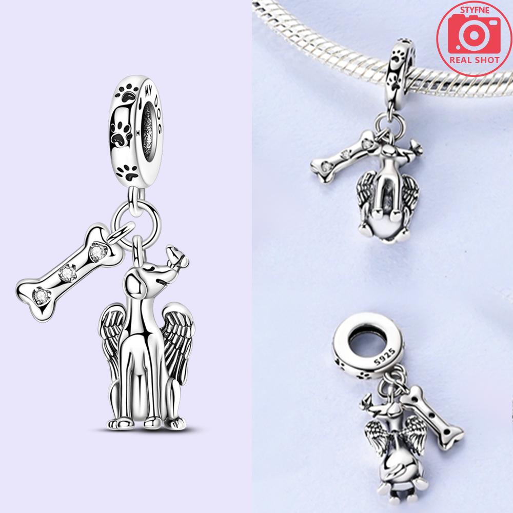 Copper Original Bead Inlaid Zirconium Bowknot Love Heart Balloon Charms Pendants Fit Bracelet Diy Jewelry Marking