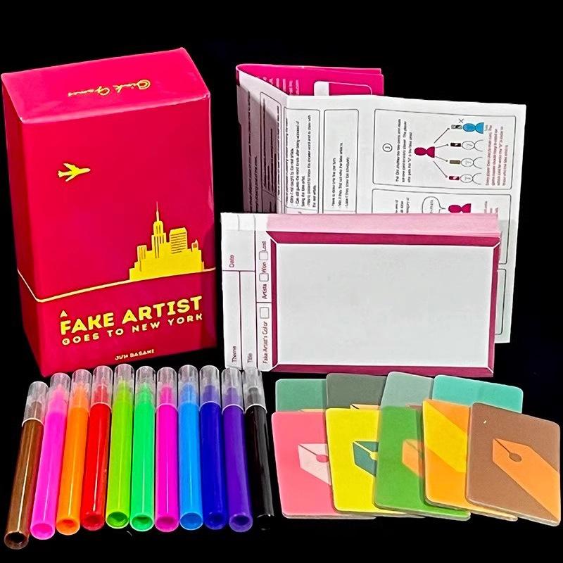 

Поддельный художник едет в Йорк Настольная игра Карточная игра 5-10 игроков Английская версия Вечеринка Семейная игра Игра под прикрытием one size