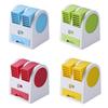 Mini Enfriador de Aire de Escritorio USB Doble Puerto Ventilador de Refrigeración Potente Portátil Hogar Oficina Dormitorio Estudiante Silencioso Recargable Pequeño Mesa F