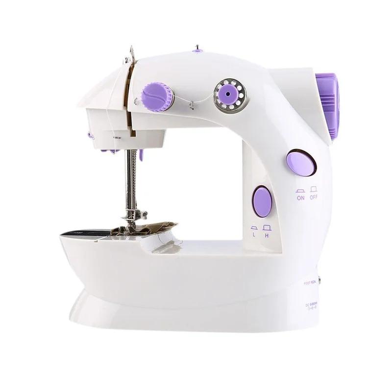 New Multifunction Electric Mini Sewing Machine Send Power Household Desktop With Led