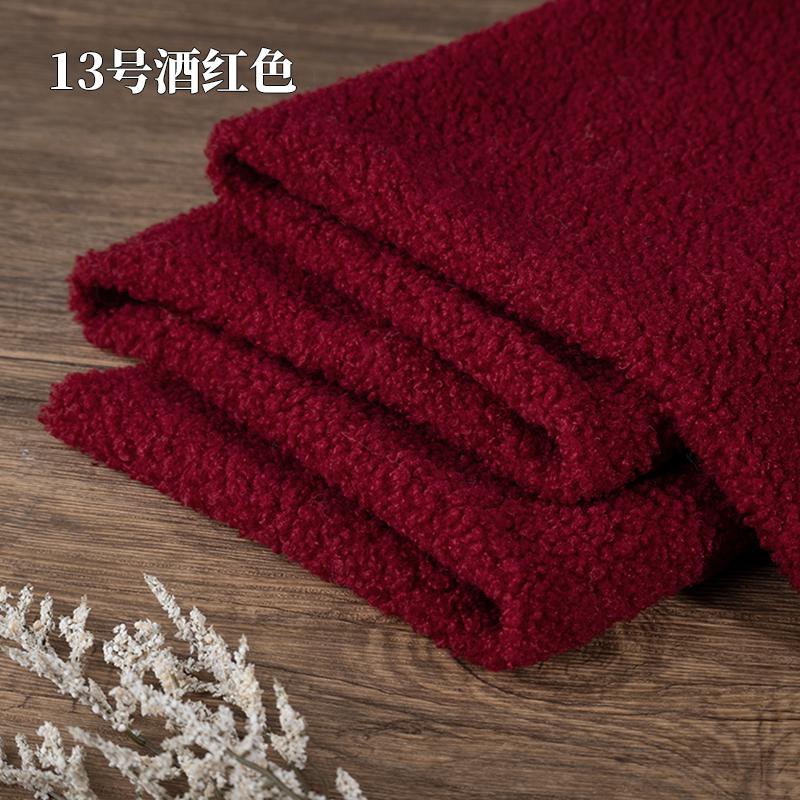 Teddy Plush Fabric Elasticity Soft By The Meter for Toys Pet Nest Cushion Handmade DIY Sewing Faux Lamb Fur Cloth Beige White