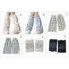 Japanese Tiered Ruffle Lace Leg Warmers for Women and Teens Knee Length Flared Leg Covers for Cosplay and Daily Wear