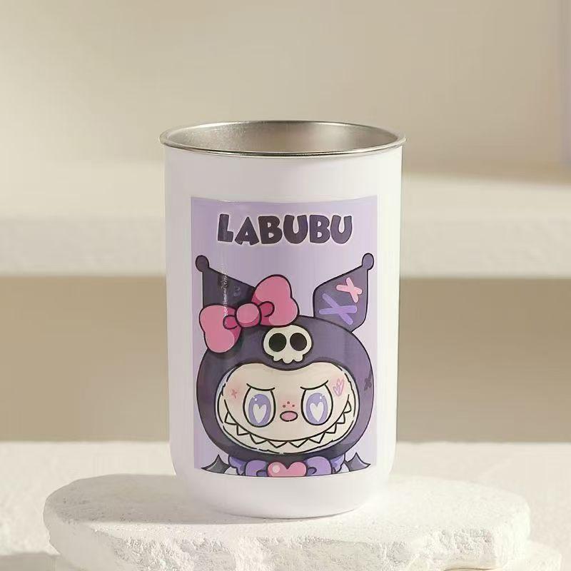 Mouthwash Cup 304 Stainless Steel Household High Value Cute Cartoon Washing Cup Durable Not Afraid of Falling Labu