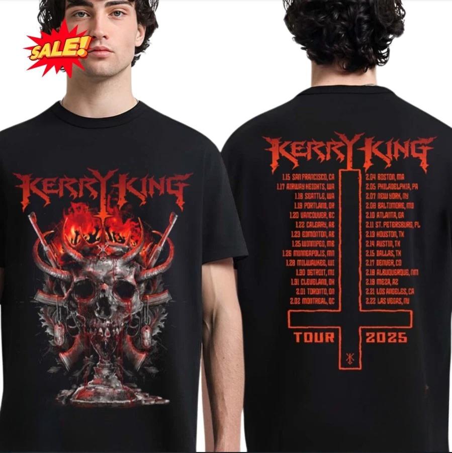 

Тур Керри Кинга 2025 – Футболка Skull Blast ITIN Двусторонняя Североамериканский Мерч Высококлассная Роскошь для Мужчин и Женщин Топ Y2k 4XL