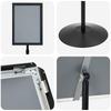 Podium Poster Stand Silver A3 PVC and Steel