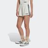 Adidas Originals Logo Embroidered High-Waisted Shorts Women shorts White HL6583