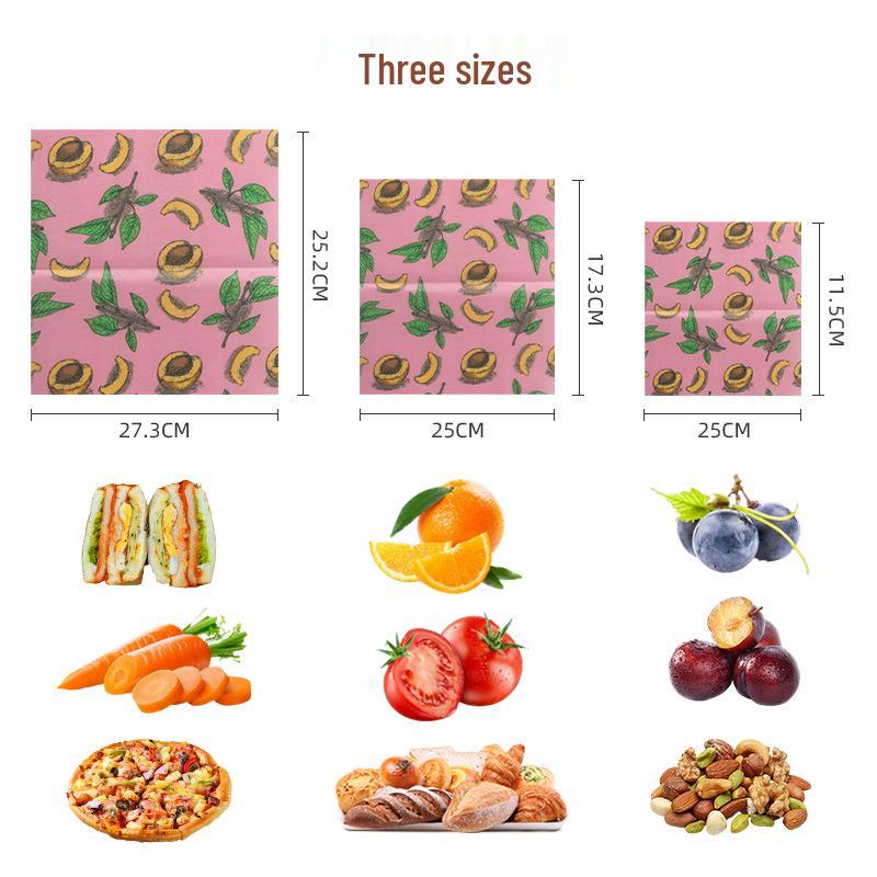 Beeswax Food-Grade Wrap for Fresh Produce Preservation – Degradable Cloth Roll