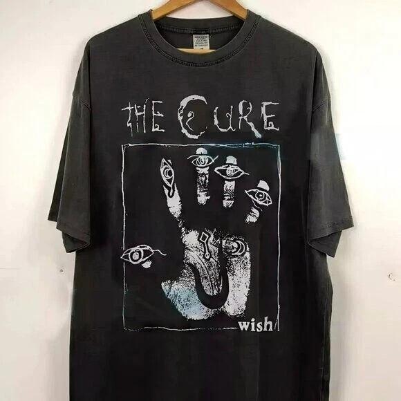 

Винтажная футболка The Cure 90-х, Классическая ретро концертная черная унисекс футболка S-5XL Унисекс футболка S