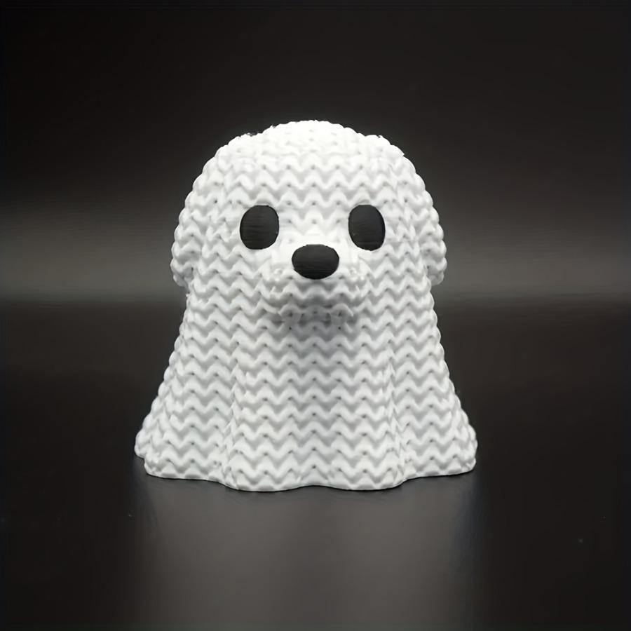 The Perfect Choice for Knitted Ghost Dog Statues, Halloween Ghost Dog Ornaments, and Ghost Puppy Halloween Ambiance Decorations