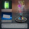 Color 7 LED Light Solar Fountain 2.5/3.5W 8 Nozzle Water Pump Outdoors Bird Bath Garden Floating DIY Cistern Auto Oxygenation
