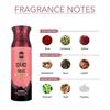 Ajmal Oud Rose Non-Alcoholic Deodorant Body Spray with Spicy Woody Fragrance Perfume Ideal Gift For Men and Women