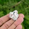 Mothers day Deal 925 Silver Prehnite Rough Gemstone Statement New Ring Jewelry