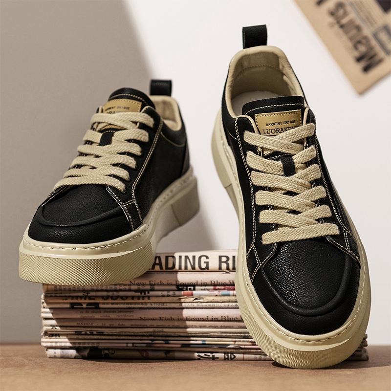 Shoes Men lace up British Style Casual Sneakers Man Trendy Sports Shoes outdoor Skateboarding Shoes men sneakers Mansculino