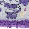 Sanrio ANNA SUI Towel Handkerchief ( Ruffle ) My Melody & KUROMI Purple NEW
