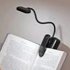 Mini LED Book Light with Clip,Battery Powered Eye Protection Flexible Reading Lamp Desk Bedside Portable Night Light Study Light