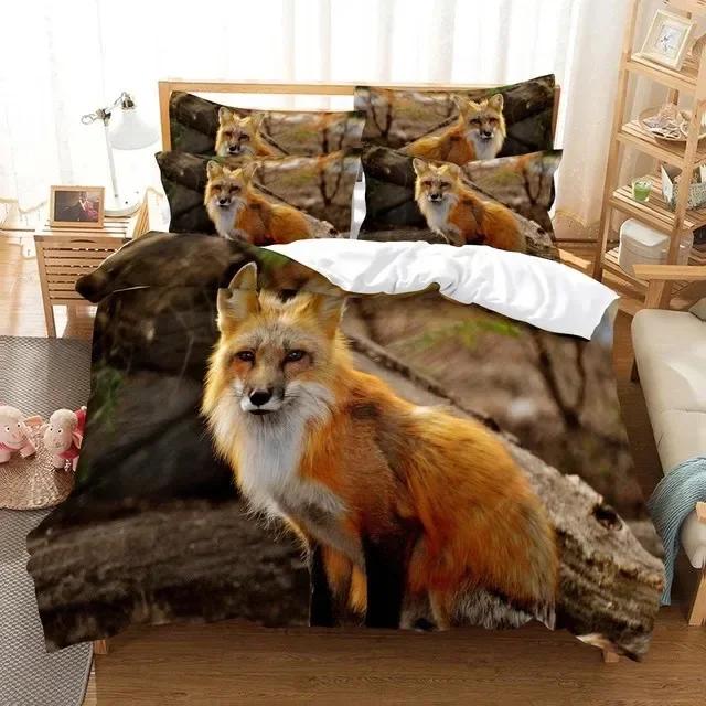 3D Wolf Bedding Set Animal Comfortable Duvet Quilt Cover Pillowcase Bedding Set Children Bedroom Decoration Home Textile