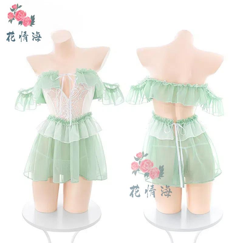 Sexy Underwear Pure and Sweet Girl Showing Buttocks Perspective Dress Seductive Sexy Pure Desire