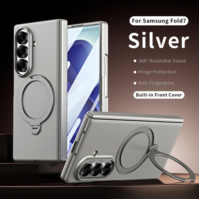 Magnetic Phone Case With 360 Rotating Kickstand Galaxy Z Fold8 Ultra Fold7 PC Hard Shell Full Coverage Slim Design
