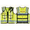 Gilet de sécurité en maille respirante pour la construction, la circulation, haute visibilité, plusieurs poches, réglable, vêtements de sécurité, vêtements de travail