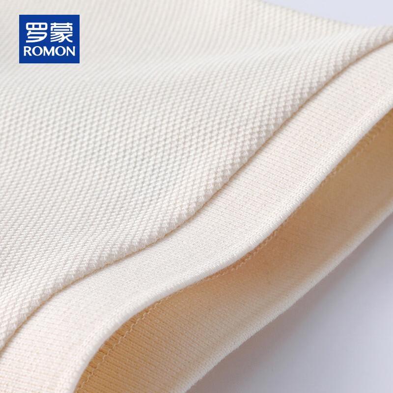 ROMON Men's Heavyweight Pure Cotton Short Sleeve Polo Shirt