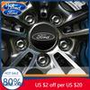 Naklejka Samochodowa 2026 Ford Nowy 2025 Gorące 4 szt. 56mm 60mm ABS Dekielki do Felg dla Ford Ranger Focus Kuga Mustang MK2 MK3 Pokrywa Piasty Zła