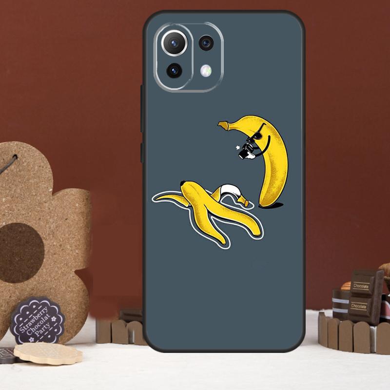 Cartoon Cute Fruit Yellow Banana Case For Xiaomi 15T 14T 13T 14 15 Ultra 17 Pro Max POCO F8 Ultra F5 F6 F7 X5 X6 X7 Pro Cover