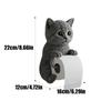 Wall Mounted Toilet Paper Roll Holder Cat Paper Roll Holder Animal Paper Towel Holder for Kitchen Bathroom Counter Home Cottage
