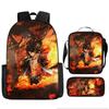 One Piece Cartoon Anime Rucksack Leichte Ergonomische Schultasche für Grundschüler Umhängetasche Federmäppchen Set