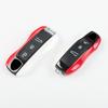 Compatible Key Shell for Porsche Cayenne, Macan, 718, Taycan, 911, Panamera - Red/White Mix
