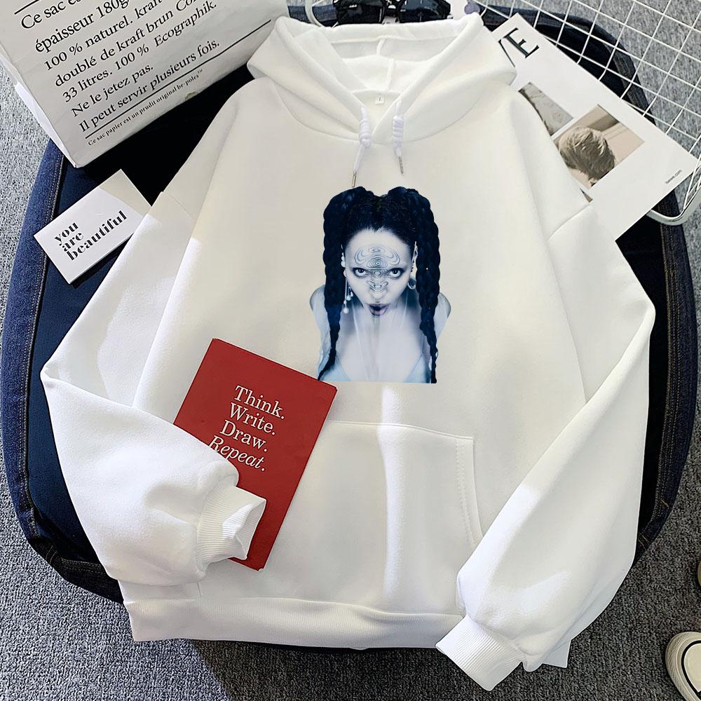 Grafische Hoodies Damen Herren Winter Kapuzenpullover Sänger Druck Pullover Kapuzen Gothic Kleidung Sudaderas