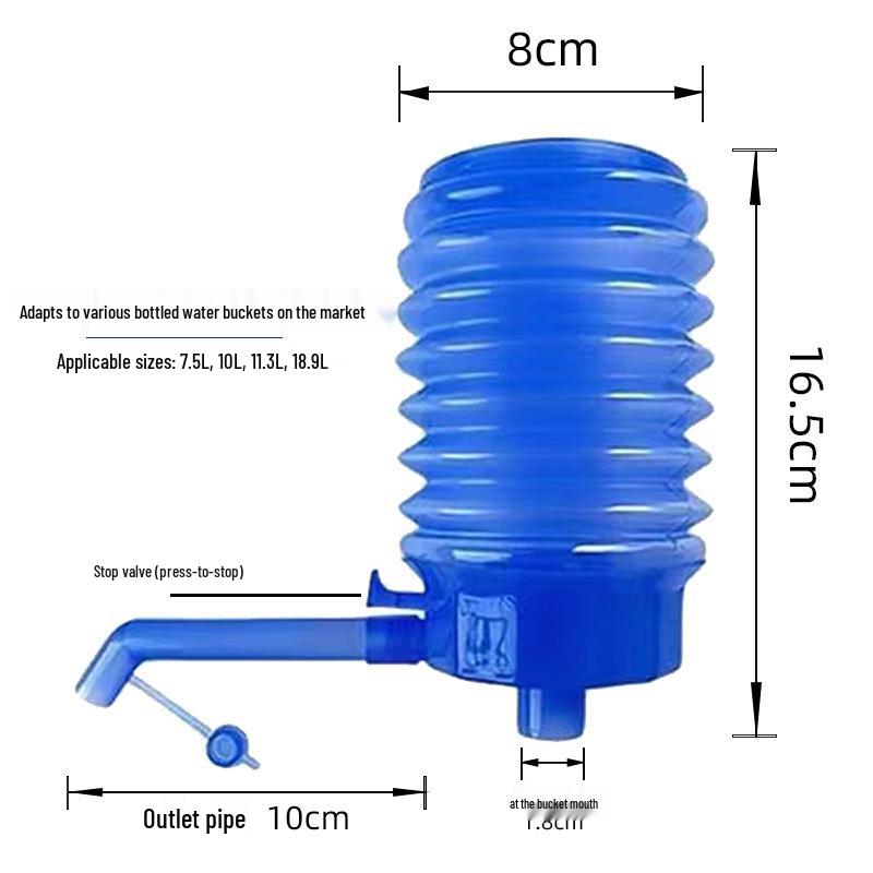 

Manual Water Pump Dispenser with Straw for Bottled Water