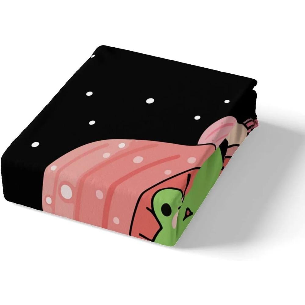 Cartoon Mushroom Frog for Childrenduvet Cover Microfibre Duvet Cover Adult Bedding Room Decoration Belt Zip and 2 Pillowcases