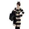 Korean Retro Plaid Woolen Coat for Women - High-End, Thickened, Medium-Length, Autumn/Winter Collection