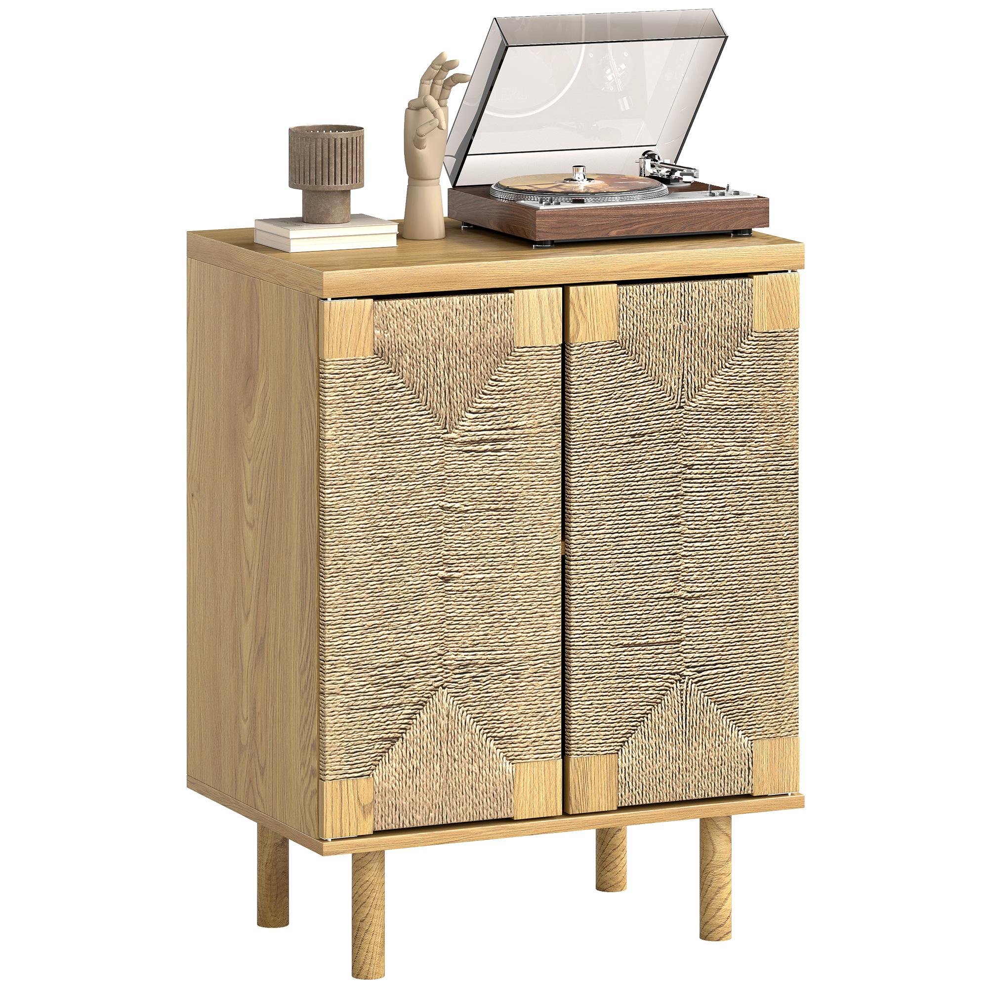 Bohemian Sideboard 2 Doors with Hand-Woven
