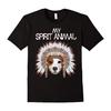 Cute Jack Russell Dog My Spirit Animal Dog Lovers Gift T-Shirt 100% Cotton O-Neck Short Sleeve Casual Mens T-shirt Size S-3XL