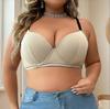 New Large Plus Size Big Cup Bra No Rim Adjustment Type Sexy Fat MM Breasts Women's Lingerie  Bra Women Underwear