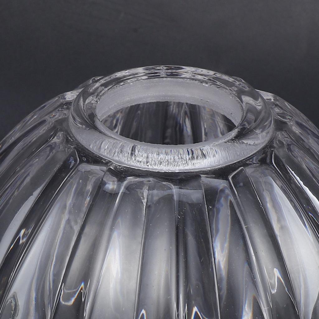 Clear Glass Pumpkin Lamp Shade Handcrafted Decorative Pendant Light Fixture Cover for Bedroom Living Room Study Rustic Farmhouse