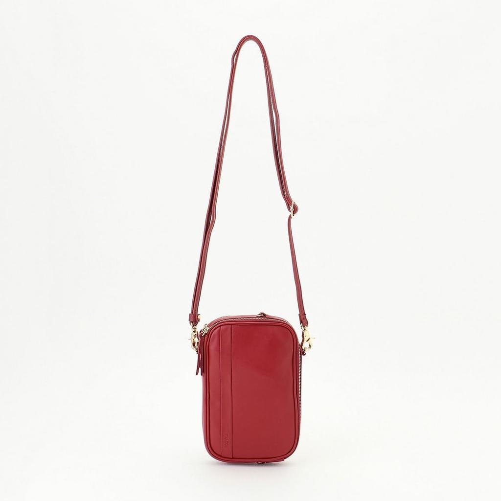 Torba na ramię Tae Kimura Kwadratowa Wielofunkcyjna Torba na ramię Czerwona [Isaac] (55)