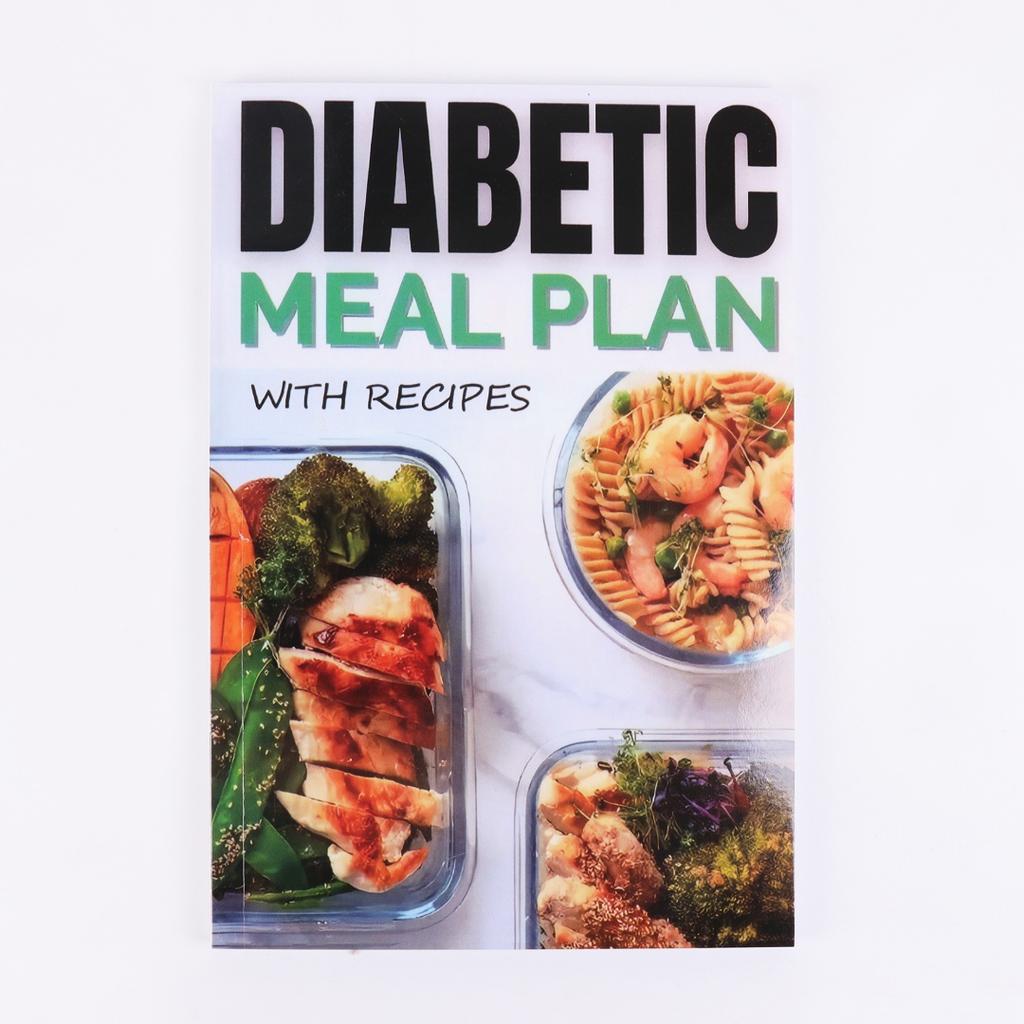 1pcs Food Diet Cook Book Healthy Meal Planner Food List Type 2 Prediabetic Diet Guide Meal Planner for Diabetics 91 Pages